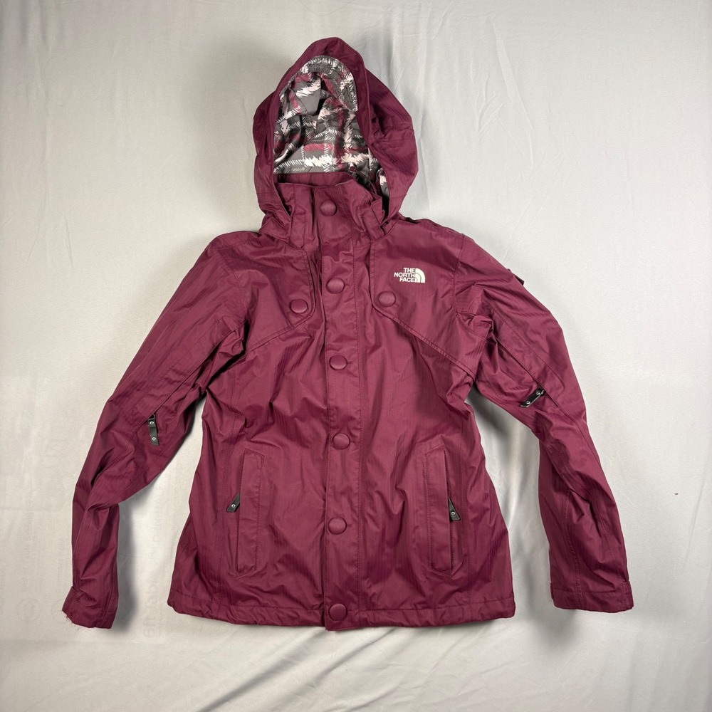 Vintage Y2K The North Face HyVent Ski Snow Parka Jacket Womens Small Burgundy